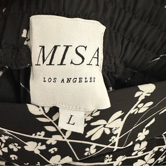 Misa Los Angeles Aliya Black Floral Pants - Picture 3 of 9